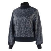 Women's Leopard Pattern Long Sleeves Sweater