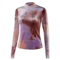 Womens Tie Dye Ling Sleeves Tops