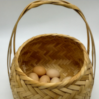 Bamboo Basket Storage For Eggs, Fruits Etc