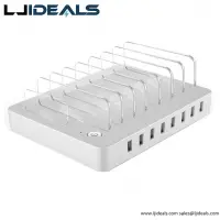 96w 8-Port Desktop Charging Station Hub