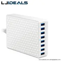 40w Multiple Usb 8 Ports Smart Phone Charger