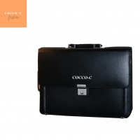 Cowhide Real Leather Laptop Bag/ Briefcase