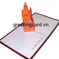 Big Ben 2 3D Pop Up Card- Greeting Card