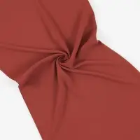 Luxury Plain Crepe Scarf Brick