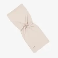 Luxury Plain Crepe Scarf Dark Beige