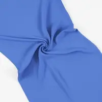 Luxury Plain Crepe Scarf Indigo
