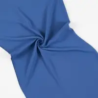 Luxury Plain Crepe Scarf Jean Blue