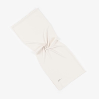 Luxury Plain Crepe Scarf Light Beige