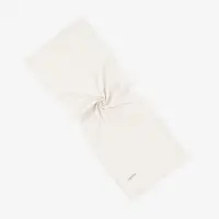 Luxury Plain Crepe Scarf Light Beige