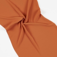 Luxury Plain Crepe Scarf Mustard