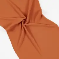 Luxury Plain Crepe Scarf Mustard