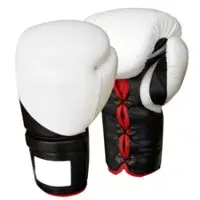 	Boxing Gloves Leather (White)
