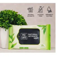Pee Safe Natural Intimate Wipes - Pack of 10
