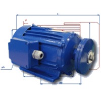 Three-phase asynchronous electric motors