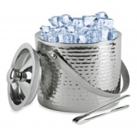 Hammered Double Wall Ice Bucket