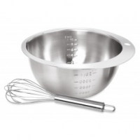 Steel Bowl & Whisk Set