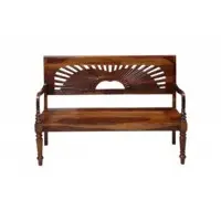Carved Back Bench