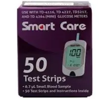 Smart Care Blood Glucose 50 Test Strips