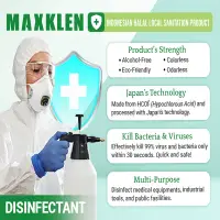 MaxKlen Alcohol-Free Disinfectan - 5.000 ML