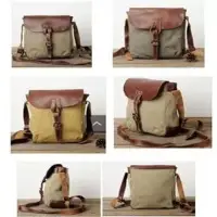 Fashion Canvas Leather Bag