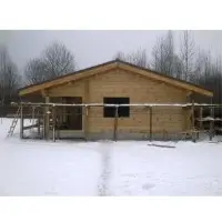 Prefabricated log house