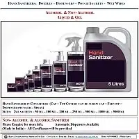 Hand Sanitizer (Alcohol & Non-alcohol)