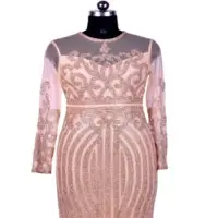 Round Neck Full Sleeve Gown