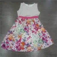 Multicolor Cotton Hosiery Girls Frock