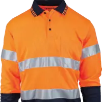 HiVis Micro Mesh Long Sleeve Polo