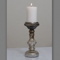 Glass Candle Pillar Holder