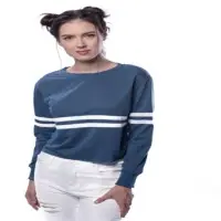Contrast Striped Sweatshirt