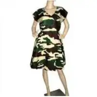 Ladies Army Print One Piece Dress