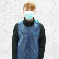 Disposable Polythene Blue Aprons