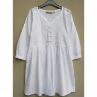 Megha Cotton Hand Emb Tunic Dress