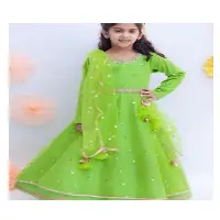 Heavy Hand Embroiderd Kids Lehenga