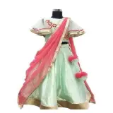 Heavy Hand Embroiderd Kids Lehenga