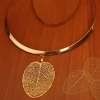 Necklace Made With Real Leaf