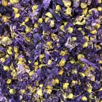 Dried Blue Malva Flowers