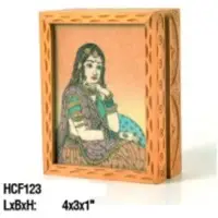 Rajasthani Girl Wooden Frame