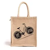Cycle Printed Jute Bags