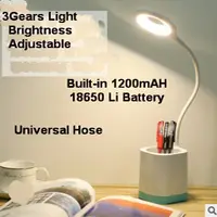 USB Recharge Pencil Vase Touch LED Desk Light