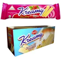 Kreamy Strawberry Cream Wafer Biscuits