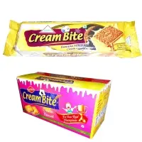Banana Cream Bite Sandwich Biscuits