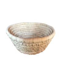 Palm Leaves Open Rounded Basket