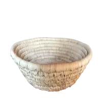 Palm Leaves Open Rounded Basket
