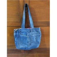 Denim Hip Bag With Inside Pouches