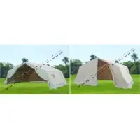 4x4 m family relief frame type tent