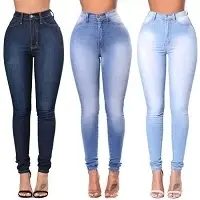 Women Denim Jeans Ripped Denim Strength Denim
