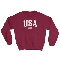 Usa Flag Sweat Shirt