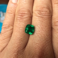 Colombian Emerald Ref 2/2 Cushion